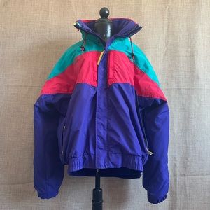 Vintage Columbia sportswear dual colorful jacket size men's large